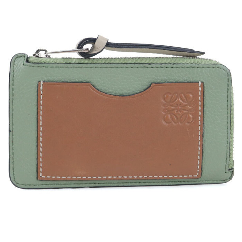 LOEWE wallet/coin case C660Z40X04 card holder fragment Anagram women's green